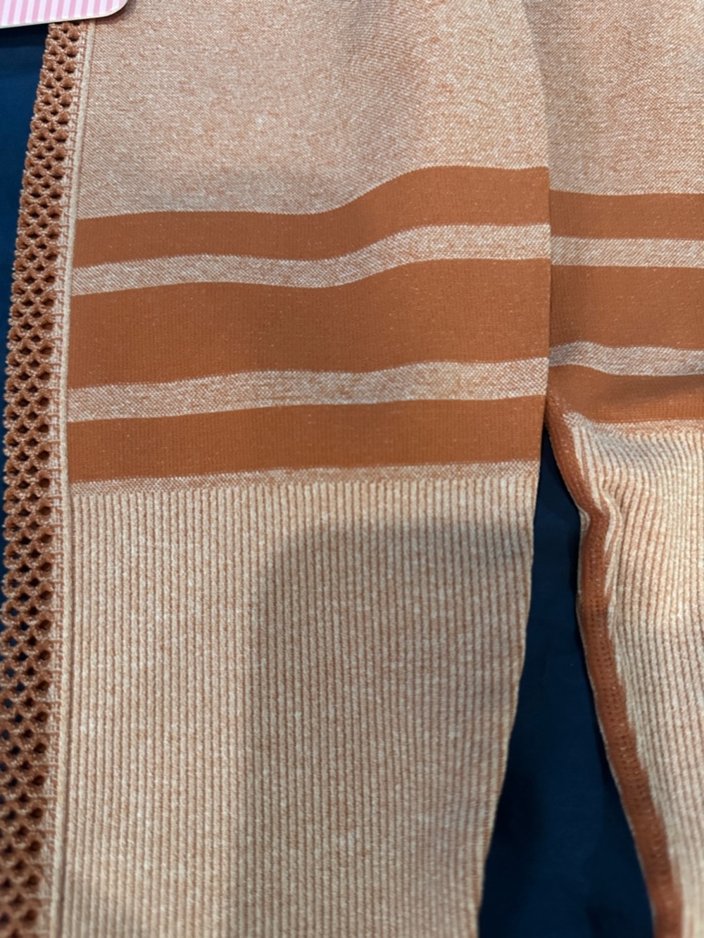 Bombshell Sportswear Peach Shimmer Leggings Size XS/S NWT - Picture 5 of 9